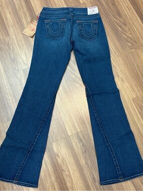 True Religion Women's Dark Blue Flare Jeans